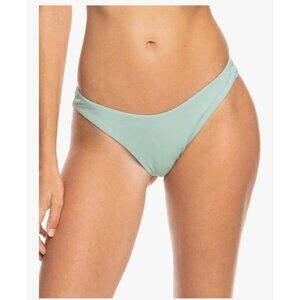 NEW Roxy Standard Beach Classics Hi-Leg Bikini Bottom Small Aqua